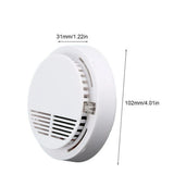 2 Pack Photoelectric Smoke Alarm Detectors with Test Button – Battery Included Home Fire Safety Sensors
