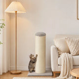 PawHut Cat Scratching Post, 76cm Tall Sisal Scratcher for Indoor Cats with Stable Base – Beige