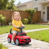 AIYAPLAY Official Mercedes-Benz Ride On Car, Foot to Floor Walker with Horn & Under-Seat Storage, Red