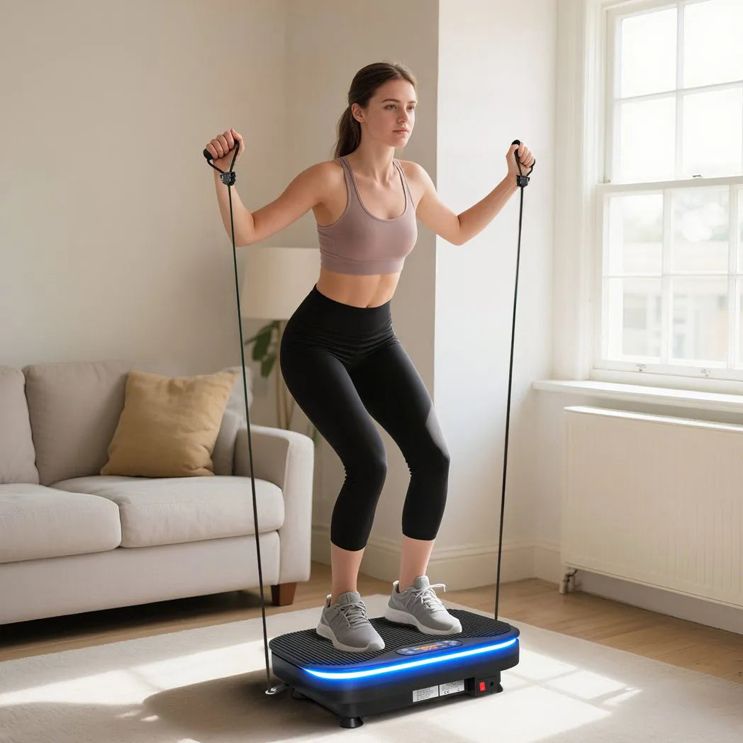 SPORTNOW Vibration Plate Exercise Machine with 99 Speed Levels, Bluetooth Speaker & Remote – Home Fitness