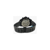 Christyan Arden Mens New FK Fashion Dated Multi Black Dial Analogue Gun Metal Bracelet Strap Watch