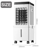 Portable 12L Evaporative Air Cooler with Remote, 3 Speeds & 7-Hour Timer – Humidifier Fan for Home & Office