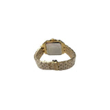 NY London Men's Bling Watch – Square Gold Dial, Gold Bracelet, Date Display