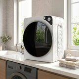 HOMCOM 5kg Vented Tumble Dryer, 1000W Compact Stackable Dryer with 5 Drying Modes and Stainless Steel Tub, White