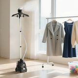 HOMCOM Clothes Steamer with Adjustable Pole, 11 Steam Levels and 1.4L Water Tank – 1950W Garment Steamer, Black