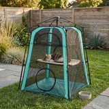 PawHut 3-Tier Portable Cat Tent with Multiple Doors, Carry Bag and Breathable Mesh – Indoor and Outdoor Cat House
