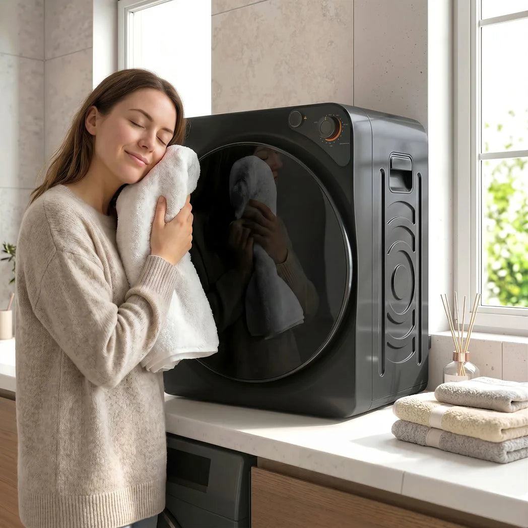 HOMCOM 5kg Vented Tumble Dryer with 5 Drying Modes – 1000W Compact Stackable Dryer, Stainless Steel Tub, Black