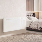 HOMCOM 2000W Smart WiFi Panel Heater with Weekly Timer & Anti-Frost – Wall Mounted or Freestanding, White