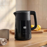 HOMCOM 1.7L Electric Kettle, 3kW Fast Boil with Strix Thermostat, LED Display and Keep Warm – Black