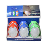 Portable Plastic LED Egg Lamp – Egg-Shaped Round Mood Light, Assorted Colours