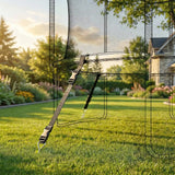 SPORTNOW Trampoline Anchor Kit with 4 Galvanised Steel Spiral Stakes & Adjustable Straps – 32cm Ground Anchors