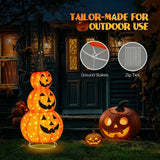 5ft Collapsible Light-Up Halloween Pumpkin, 100 LEDs