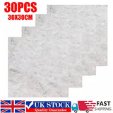 30 Pack Self-Adhesive PVC Marble Effect Tiles, 30 x 30 cm – Peel & Stick for Kitchen & Bathroom, Light Grey
