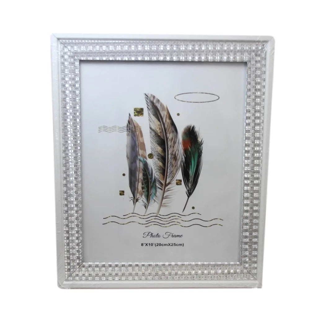 Sparkly Silver & Gold Photo Frame – Glittering Home Decor Picture Frame, Assorted Colours