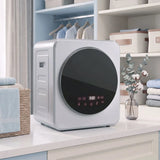 HOMCOM 4kg Vented Tumble Dryer with Stainless Steel Drum, 800W Compact Freestanding Dryer, Silver