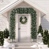 HOMCOM 8.2 ft Snow Frosted Christmas Tree Arch
