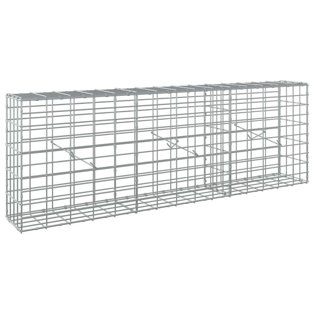 vidaXL Gabion with 3.5 mm Wire and 5x10 cm Mesh 150x20x50 cm