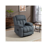 HOMCOM Power Lift Recliner Chair with Vibration Massage, Footrest and Remote – Electric Riser Chair, Grey