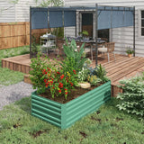 Outsunny Galvanised Steel Raised Garden Bed