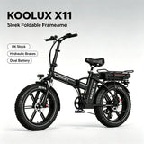 KOOLUX X11 Folding Electric Bike with 750W Motor, Dual 48V Batteries & Fat Tyres – 80–150km Range E-Bike