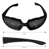 Motorcycle & Cycling Riding Glasses, Pack of 3 with Grey, Clear & Yellow Lenses – Wind-Resistant Eye Protection