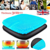 Cooling Honeycomb Gel Seat Cushion – Double-Layer Egg-Shaped Sitting Pad for Office, Car and Travel, Blue