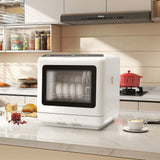 HOMCOM 6L Tabletop Dishwasher with 5 Wash Modes and 70°C Hot Wash – Portable Countertop Dishwasher, White