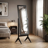 HOMCOM Freestanding Adjustable Angle Dressing Mirror, Full Length Mirror for Bedroom, Living Room