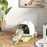 PawHut Enclosed Cat Litter Box with Pull-Out Drawer, Scoop and Deodorising Bags – Portable Privacy Tray