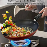 24cm Non-Stick Frying Pan with Diamond Pattern – Induction Compatible, Red
