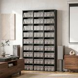 HOMCOM CD and DVD Storage Tower with 27 Compartments and 21 Adjustable Shelves – Media Rack, Black
