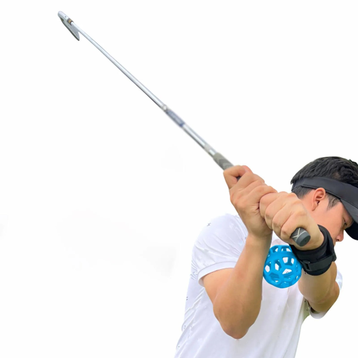 Golf Swing Trainer Wrist Band with Adjustable Fit – Swing Alignment Practice Aid for Beginners & Coaches