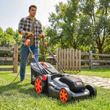 Outsunny 1800W Electric Lawnmower with 40cm Cutting Width, Mulching Function & 50L Grass Bag – 6 Cutting Heights