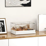PawHut Acrylic Reptile Terrarium with Top Sliding Door and Vents – Habitat for Snakes, Frogs and Geckos
