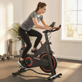SPORTNOW Exercise Bike with Magnetic Resistance, 8kg Flywheel and LCD – Quiet Indoor Cycling for Home Workouts
