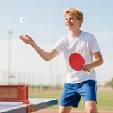 SPORTNOW Portable Table Tennis Set with 4 Bats, 8 3-Star Balls & Padded Carry Case – Indoor & Outdoor Ping Pong