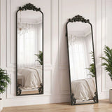 HOMCOM Floor Mirror, 50 x 160 cm Full Length Mirror with Baroque Metal Frame for Bedroom, Living Room