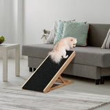 PawHut Foldable Dog Ramp with 4 Adjustable Heights & Non-Slip Surface – Pet Ramp for Large Dogs, Black