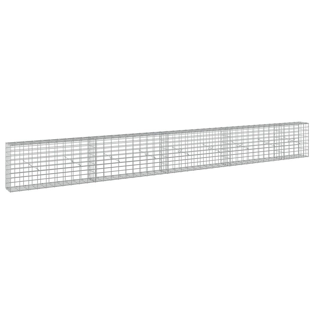 vidaXL Gabion with 3.5 mm Wire and 5x10 cm Mesh 450x20x50 cm