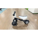 AIYAPLAY Balance Bike for Toddlers 1–2 Years with Adjustable Seat and Light-up Rear Wheels – Boys and Girls, Black