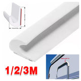 Drip Stop Door Rain Gutter Deflector, 1m / 2m / 3m – Self-Adhesive Drip Guard for Caravan & Motorhome