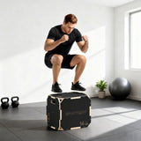SPORTNOW Non-Slip Wooden Plyo Box with Cut-Out Handles, 3 Heights – Corner-Free Jump Box for Home Gym Training