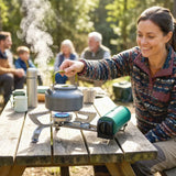 Outsunny 2670 W Foldable Camping Stove with Piezo Ignition and Safety Shut-Off – Portable Gas Cooker, Green
