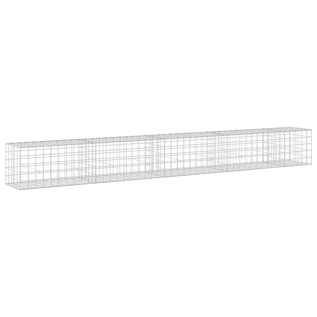 vidaXL Gabion with 3.5 mm Wire and 10x10 cm Mesh 450x50x50 cm