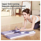 Split Ski Exercise Machine with Resistance Bands & Waist Support Bar – Low-Impact Full-Body Balance Trainer