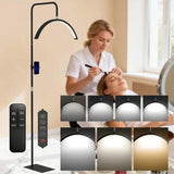 HOMCOM Half Moon Beauty Floor Lamp, Dimmable – Black