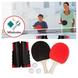 Portable Table Tennis Set with Retractable Net, 2 Bats & 3 Balls – Play Ping Pong on Any Table