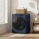 HOMCOM 5kg Compact Vented Tumble Dryer, 1000W with Anti-Crease Reverse Action and ECO Mode – Blue