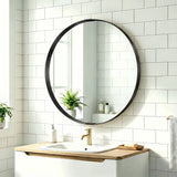 HOMCOM Round Wall Mirror 61 cm
