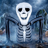 Outsunny Inflatable Ground-Crawling Skeleton with Built-In LEDs – Scary Halloween Decoration, Indoor/Outdoor